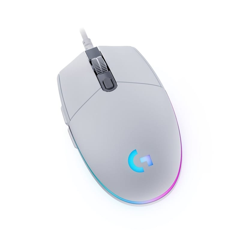 Mouse Gamer Logitech G203 LIGHTSYNC RGB, Efeito de Ondas de Cores, 6 Botões Programáveis e Até 8.000 DPI