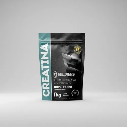 Creatina Monohidratada 1Kg - 100% Pura Importada - Soldiers Nutrition