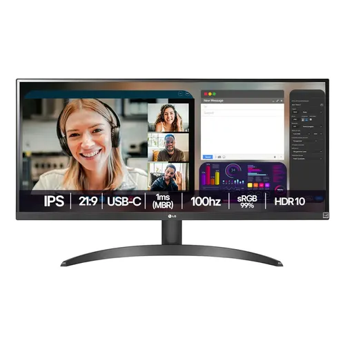Monitor LG UltraWide Tela IPS 29'' 100Hz –29WQ500B
