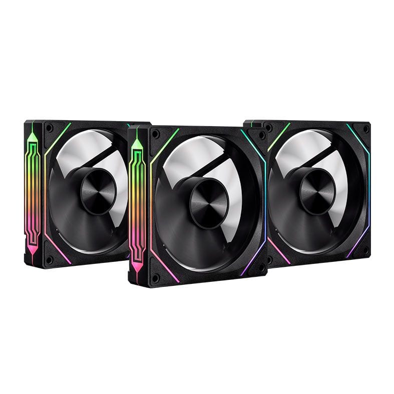 Kit Ventoinhas Pichau Ventus Nx, Argb, 3x120mm, Preto