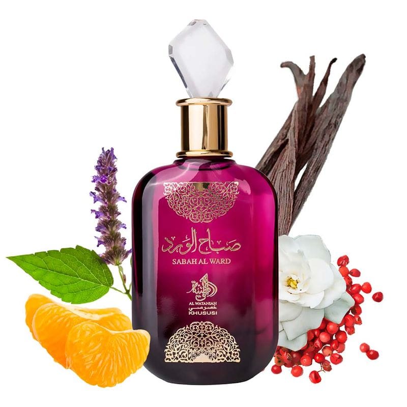 Perfume Arabe Feminino Al Wataniah Sabah Al Ward Edp 100ml