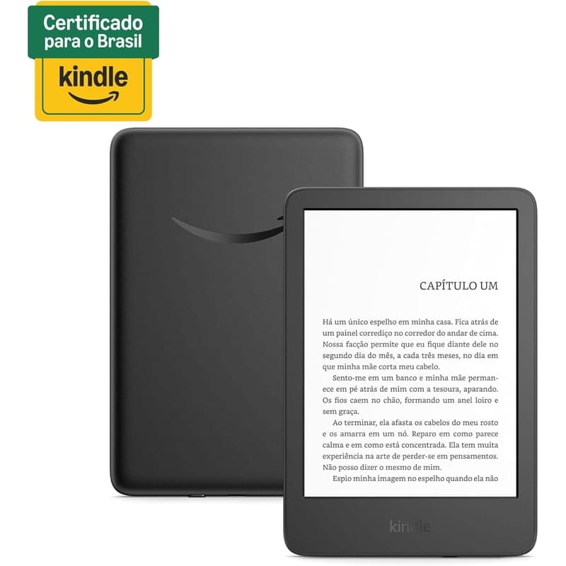 Kindle 16 GB (Geração mais recente) - Leve e compacto, com tela antirreflexo, trocas de página mais rápidas, luz frontal ajustável e bateria de longa duração