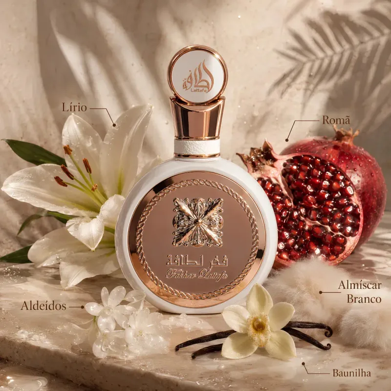 Perfume Árabe Fakhar Rose Lattafa Feminino 100ml Eau De Parfum