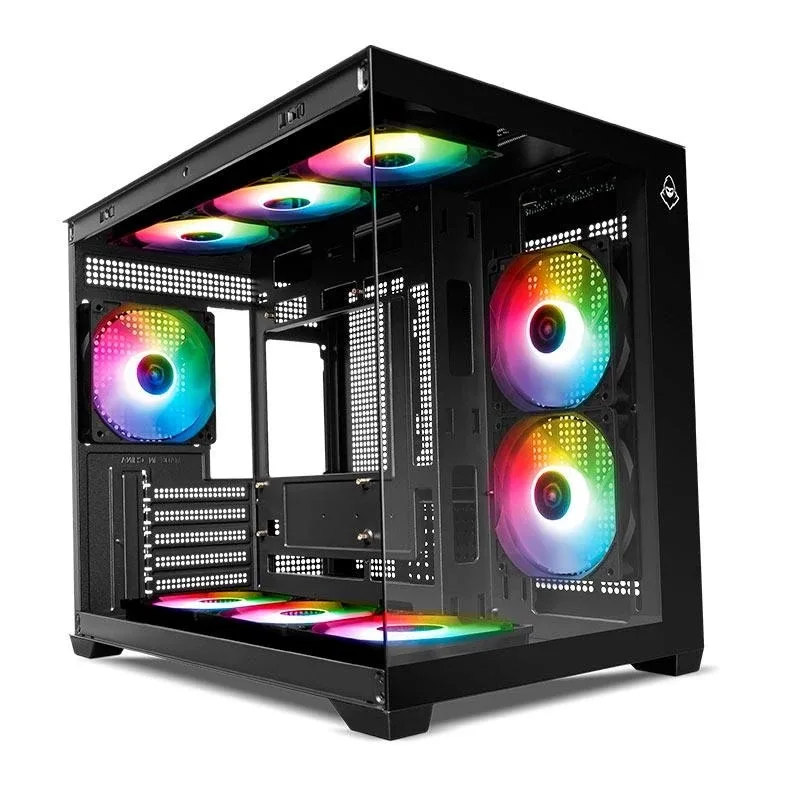 Gabinete Gamer Mancer Cv450, Mini Tower, 9 Fans